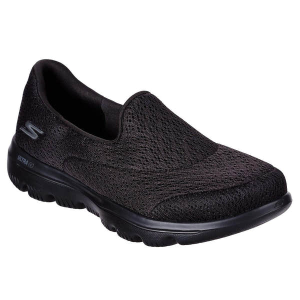 Skechers Ladies 15738 Go Walk Black Slip On Trainer Shoes - elevate your sole