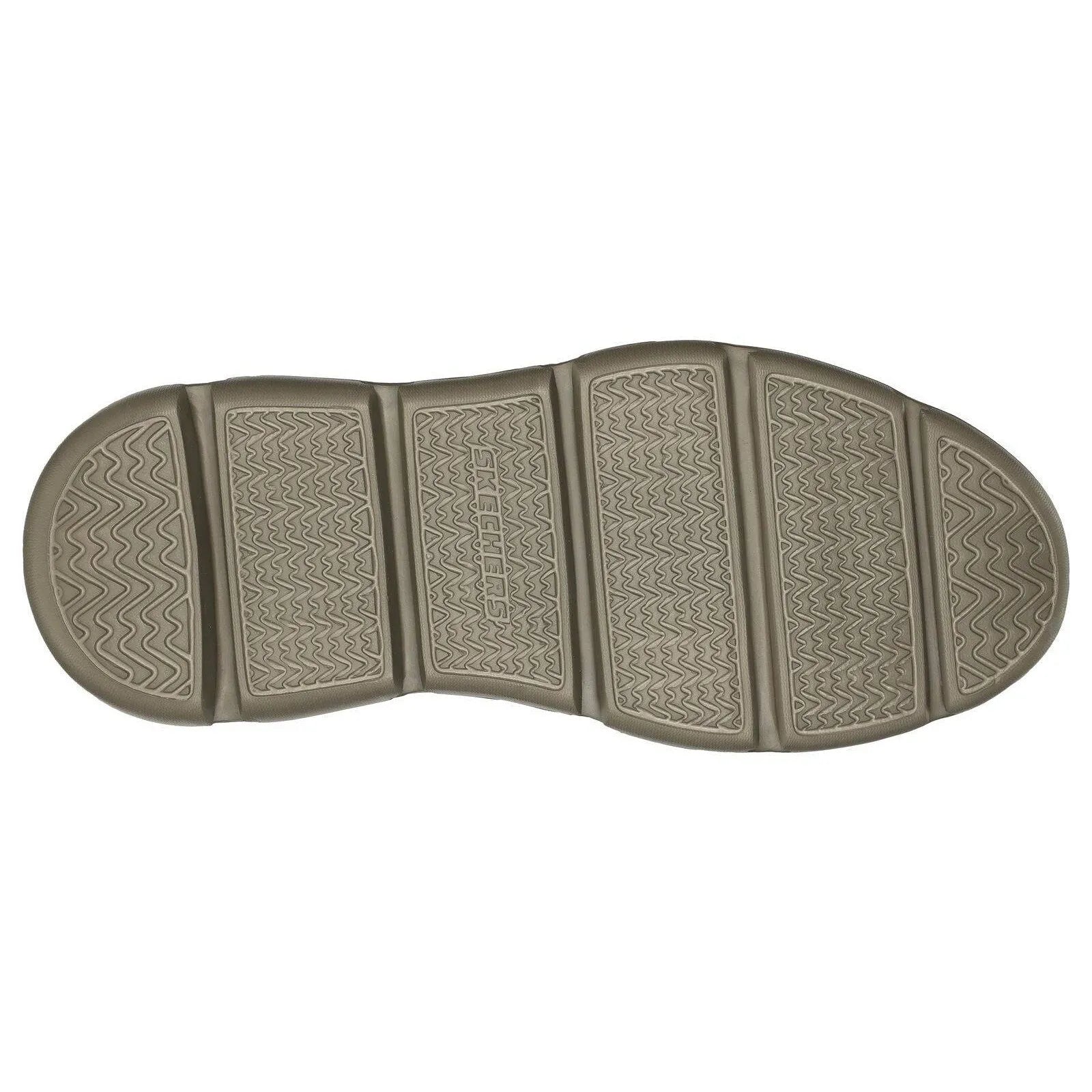 Skechers Slip-ins 205046 Garza Gervin Mens Dark Brown Leather Slip On Shoes-elevate your sole