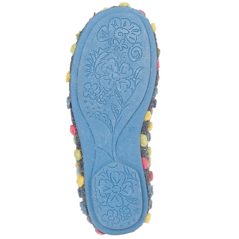 Sleepers LS311LC Ladies Blue/Multi Full Slippers-elevate your sole