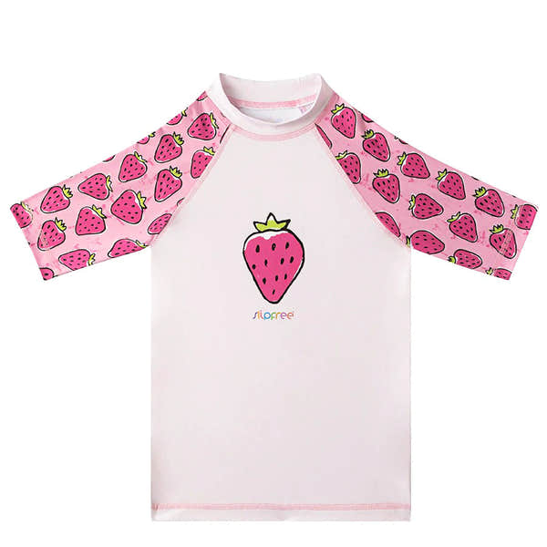 Slipfree Strawberry Children's Rash Vest-elevate your sole