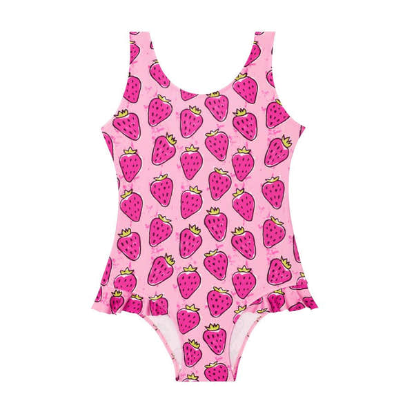 Slipfree Strawberry Children's Swimsuit-elevate your sole