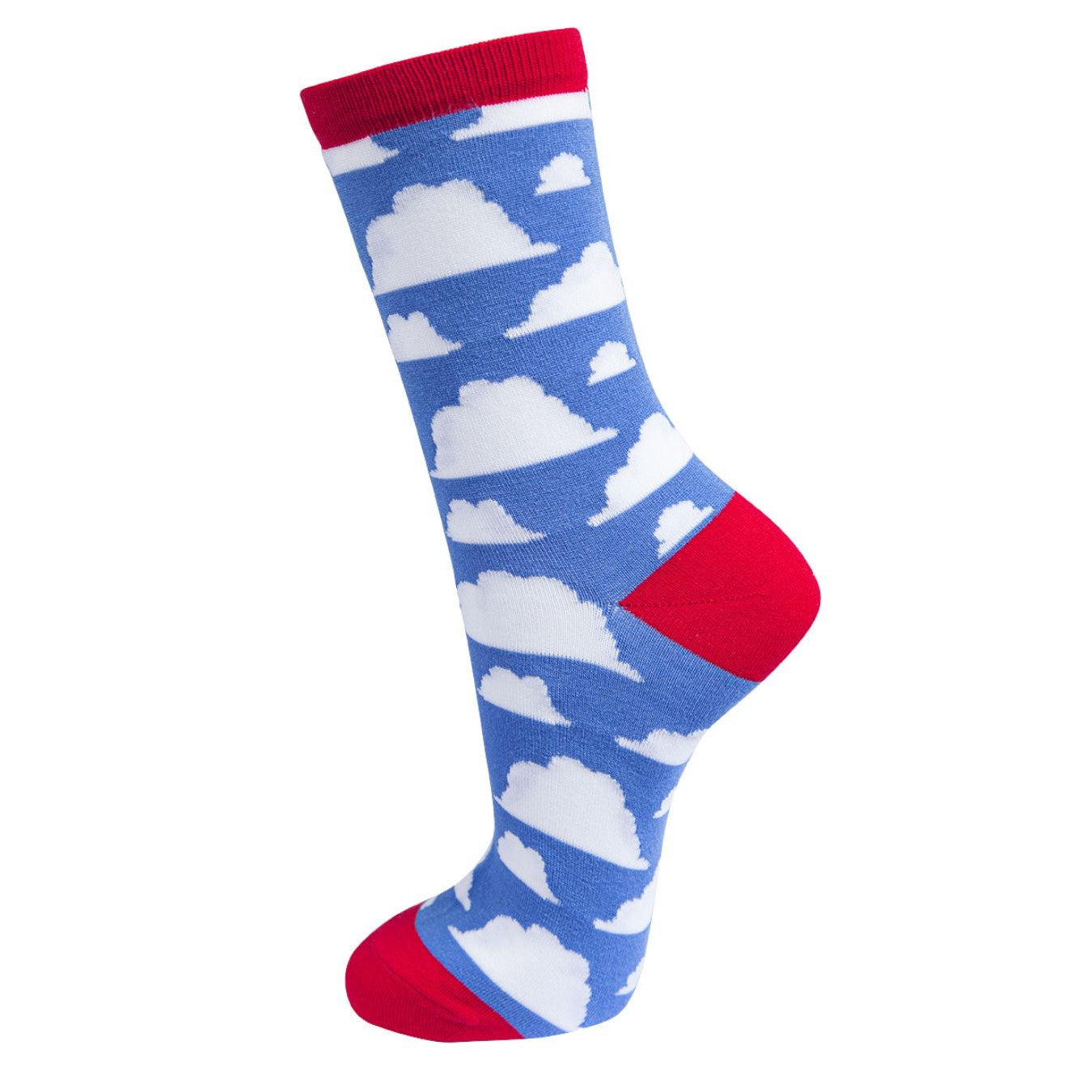 Sock Talk Blue Bamboo Cloud Ankle Socks-elevate your sole