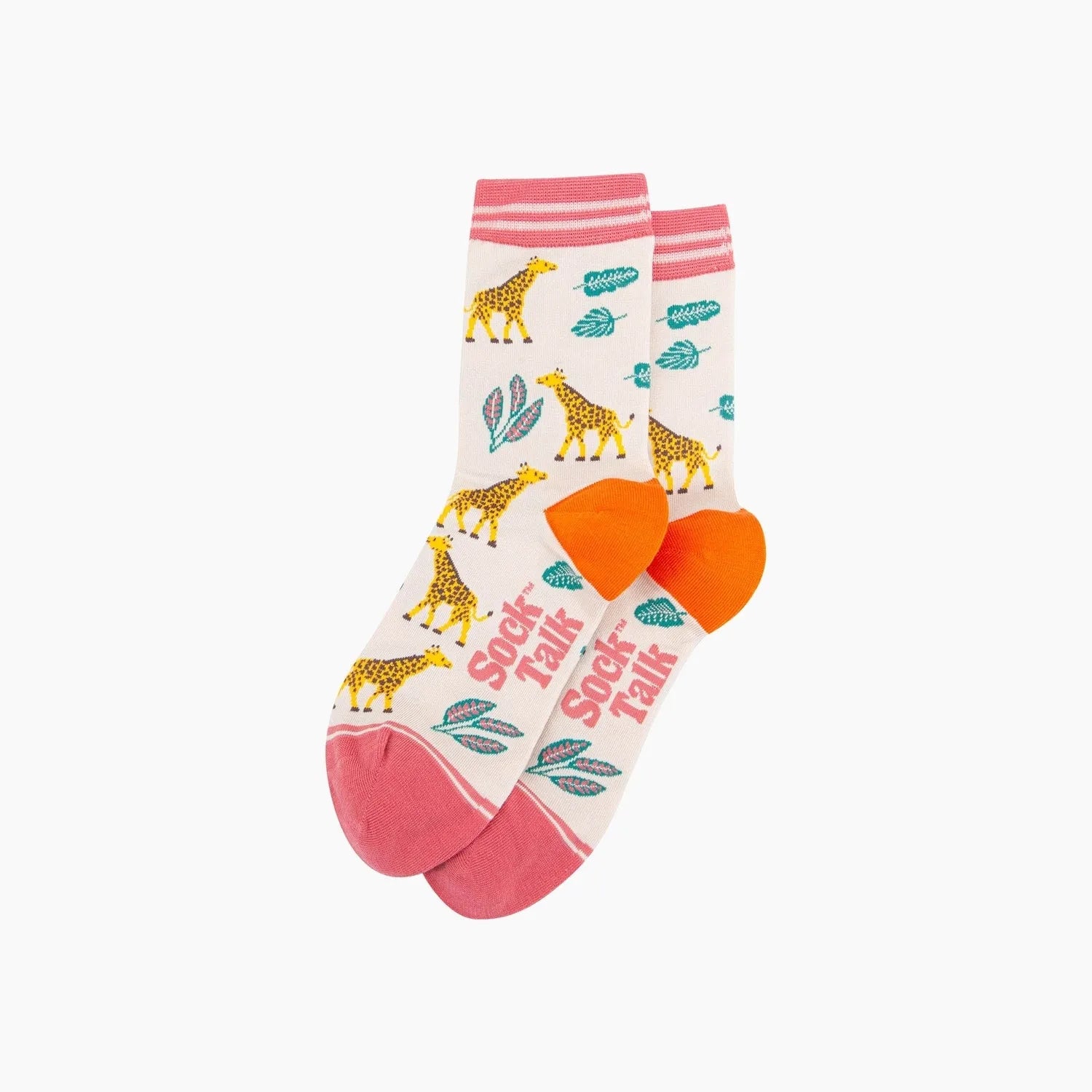 Sock Talk Giraffe Bamboo Socks in Cream