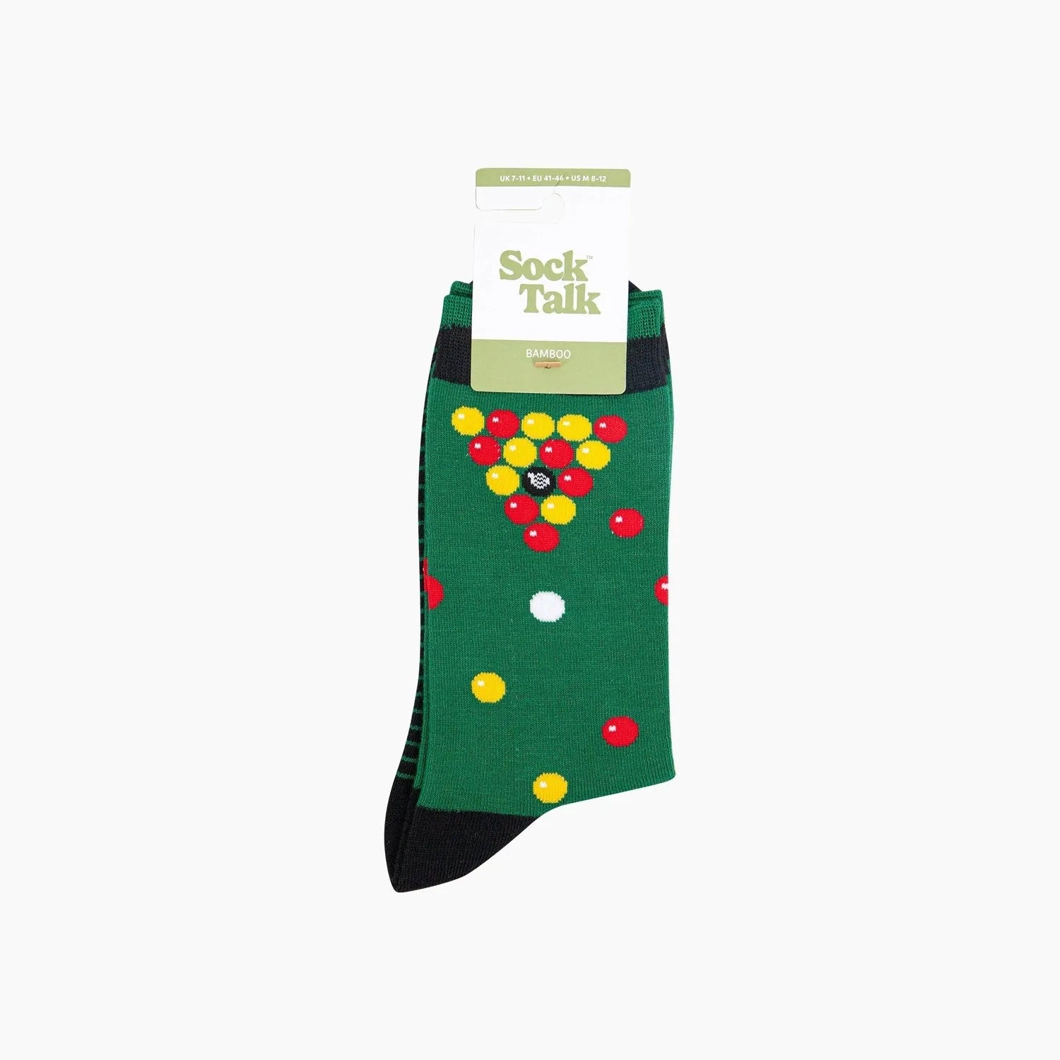 Sock Talk Pool Table Bamboo Socks in Green