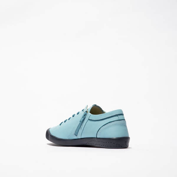 Softinos IBBA691SOF Ladies Sky & Blue Denim Leather Lace Up Shoes-elevate your sole