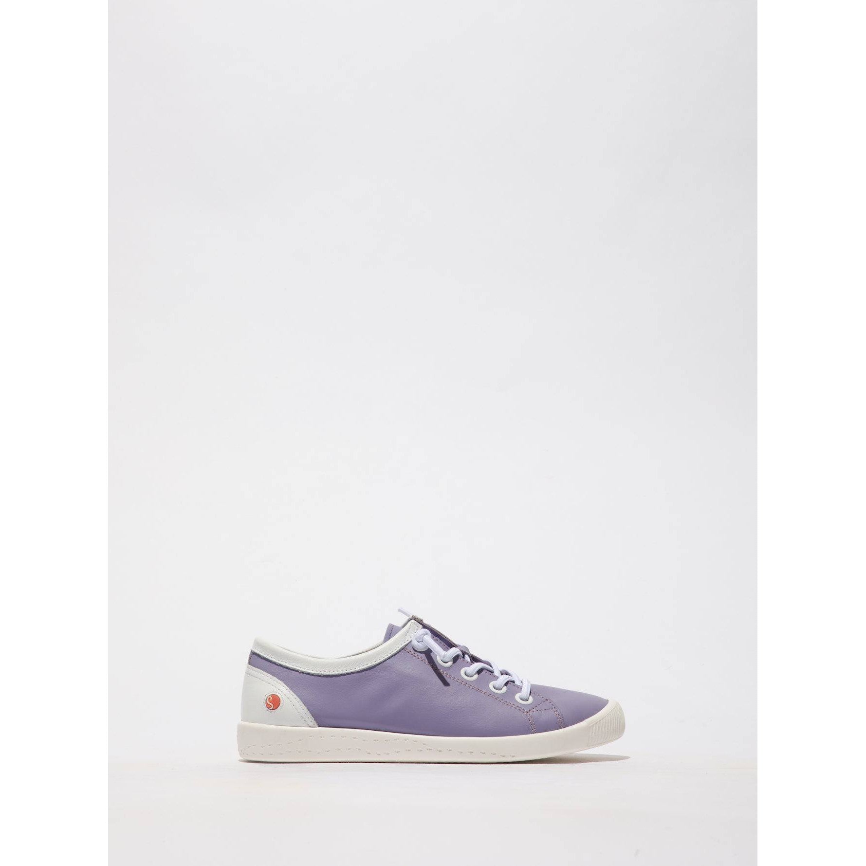Softinos Isla II 557 Ladies Violet And White Leather Elasticated Shoes-elevate your sole