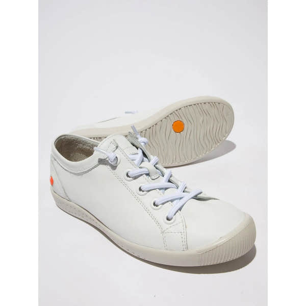 Softinos Isla II 557 Ladies White Leather Elasticated Shoes-elevate your sole