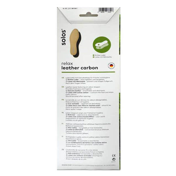 Solos Relax Leather Carbon Insoles-elevate your sole