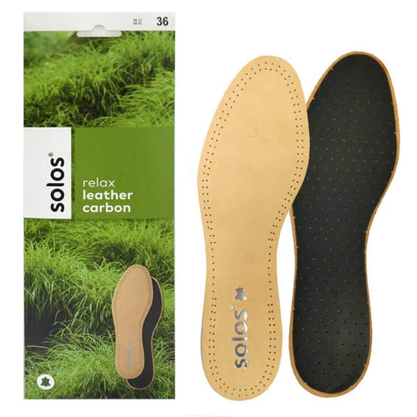 Solos Relax Leather Carbon Insoles-elevate your sole