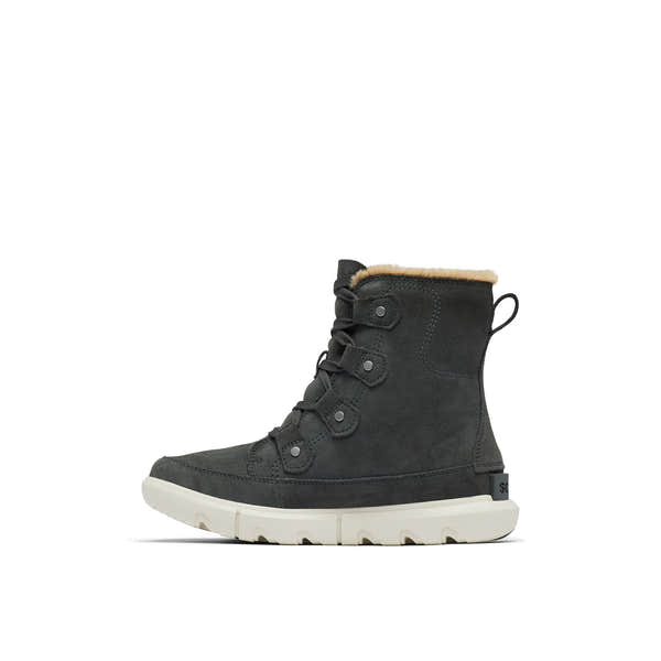 Sorel Explorer Next™ Joan 028 Ladies Grill & Fawn Suede Waterproof Lace Up Ankle Boots-elevate your sole