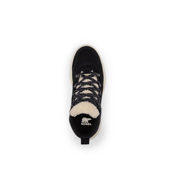 Sorel Explorer Next™ Hiker 010 Ladies Black & Seasalt Suede Waterproof Lace Up Ankle Boots-elevate your sole