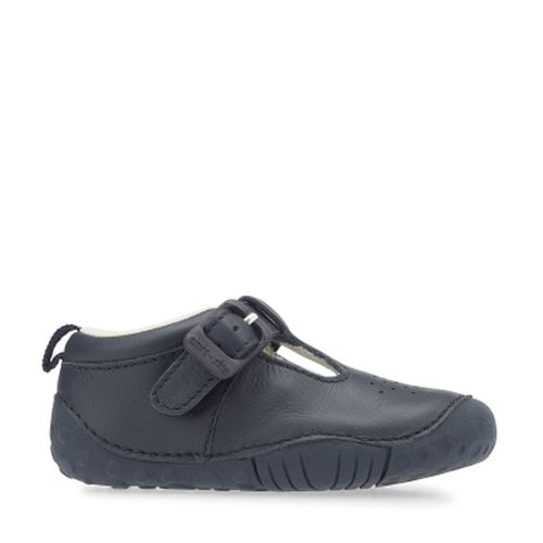Start-Rite Baby Jack 0746-9 Boys Navy Leather T-Bar Pre-Walker Shoes-elevate your sole