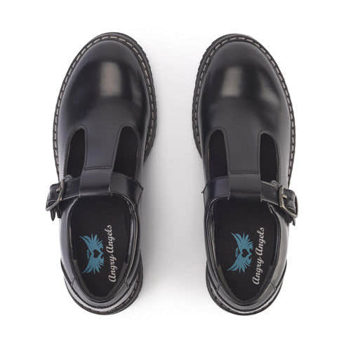 Start-Rite Envisage 3524_7 Black Leather Buckle Fastening School Shoes-elevate your sole