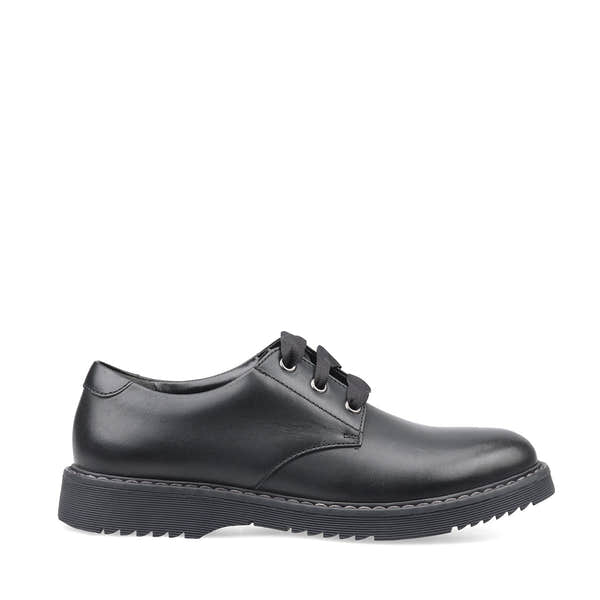 Start Rite Impact Vegan Black Synthetic Lace Up School Shoes-elevate your sole