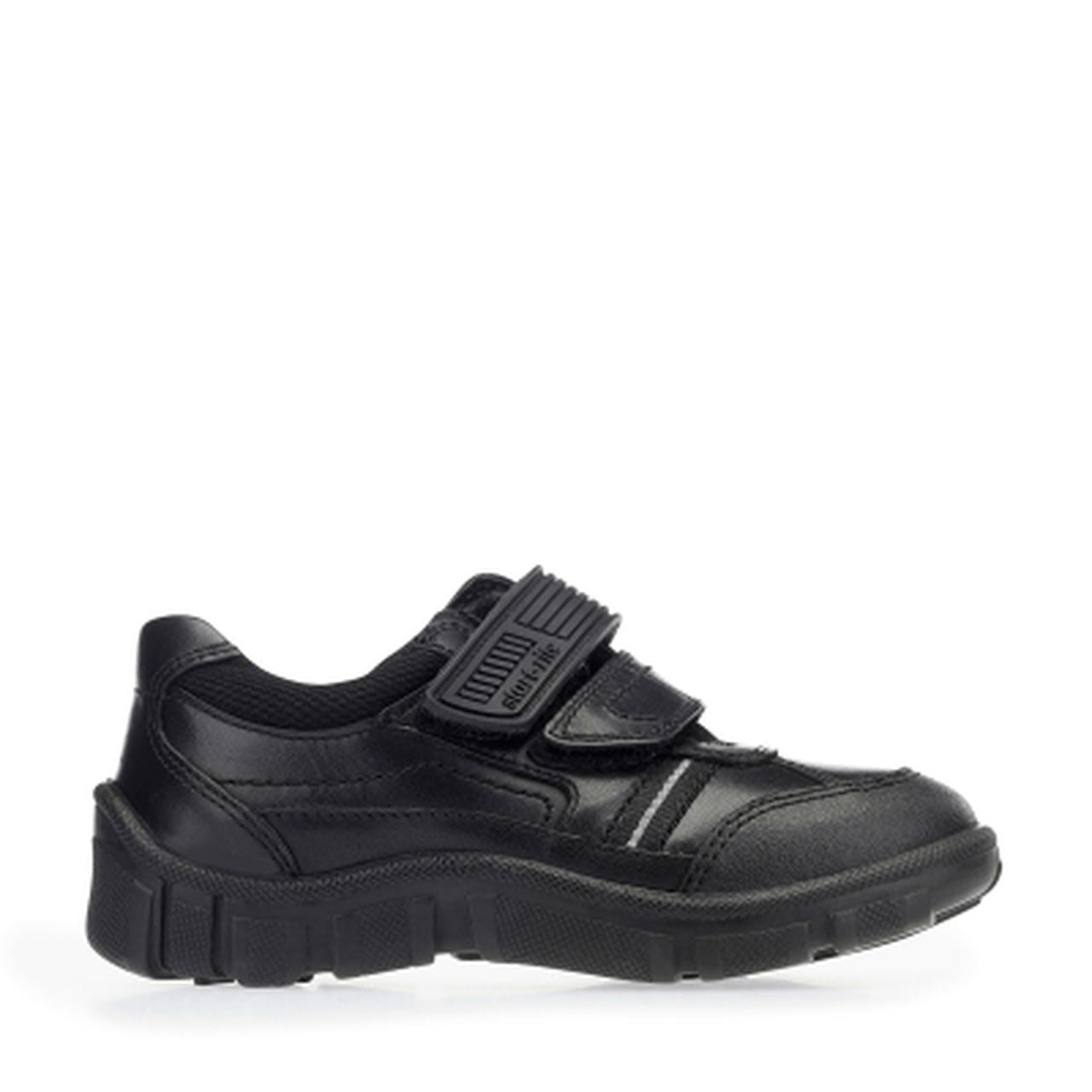 Start-Rite Luke 2273-7 Boys Black Leather Rip-Tape School Shoes-elevate your sole