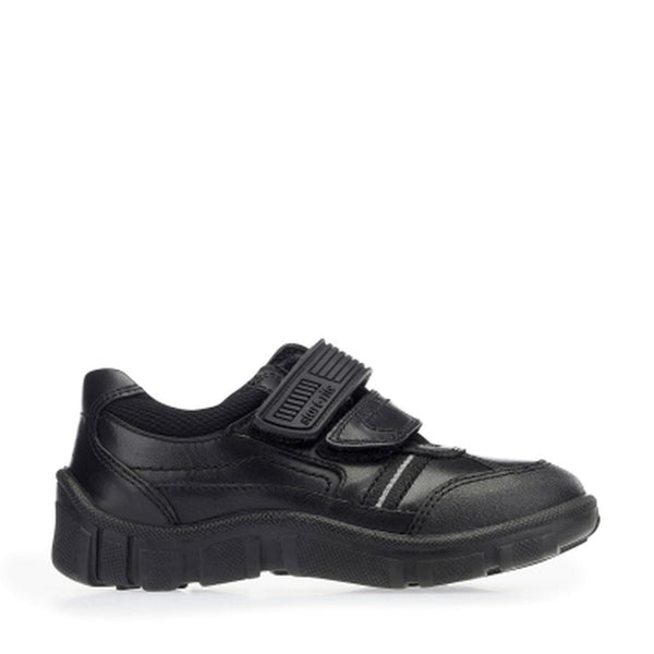 Start-Rite Luke 2273-7 Boys Black Leather Rip-Tape School Shoes-elevate your sole