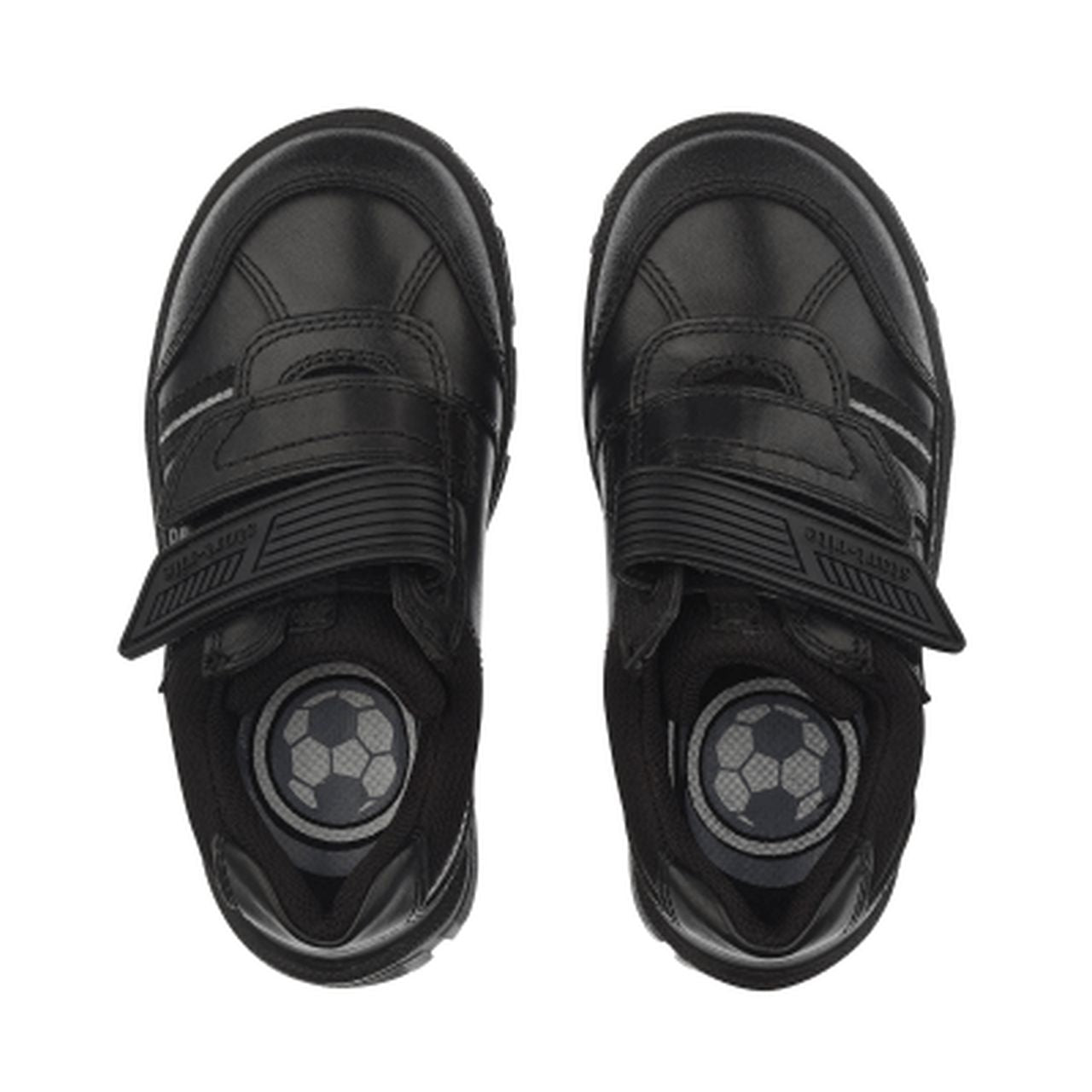 Start-Rite Luke 2273-7 Boys Black Leather Rip-Tape School Shoes-elevate your sole