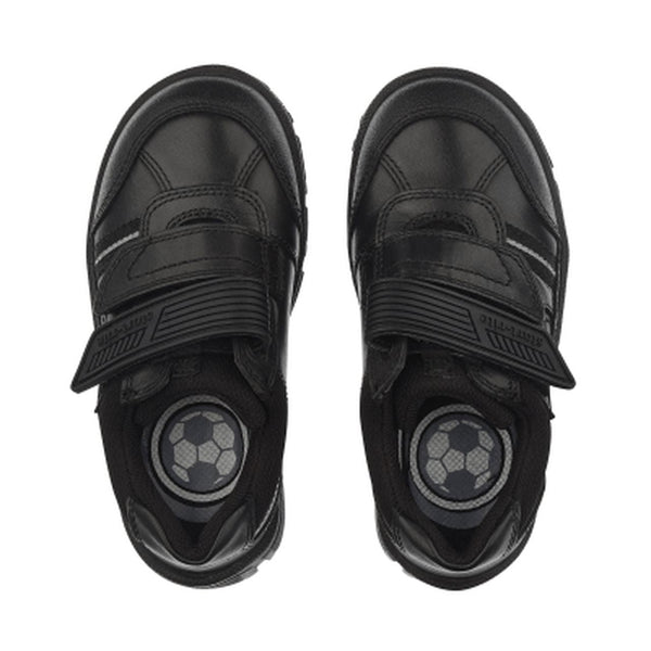 Start-Rite Luke 2273-7 Boys Black Leather Rip-Tape School Shoes-elevate your sole