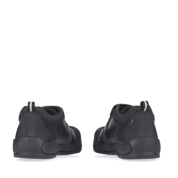 Start-Rite Strike 2793-7 Boys Black Leather Rip Tape Shoes-elevate your sole