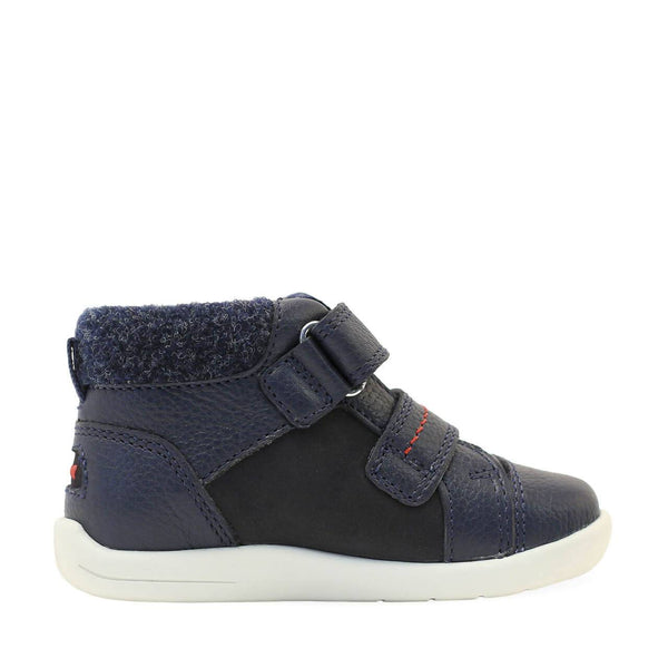 StartRite Adventure 0791_9 Boys Navy Leather Touch Fastening Ankle Boots-elevate your sole