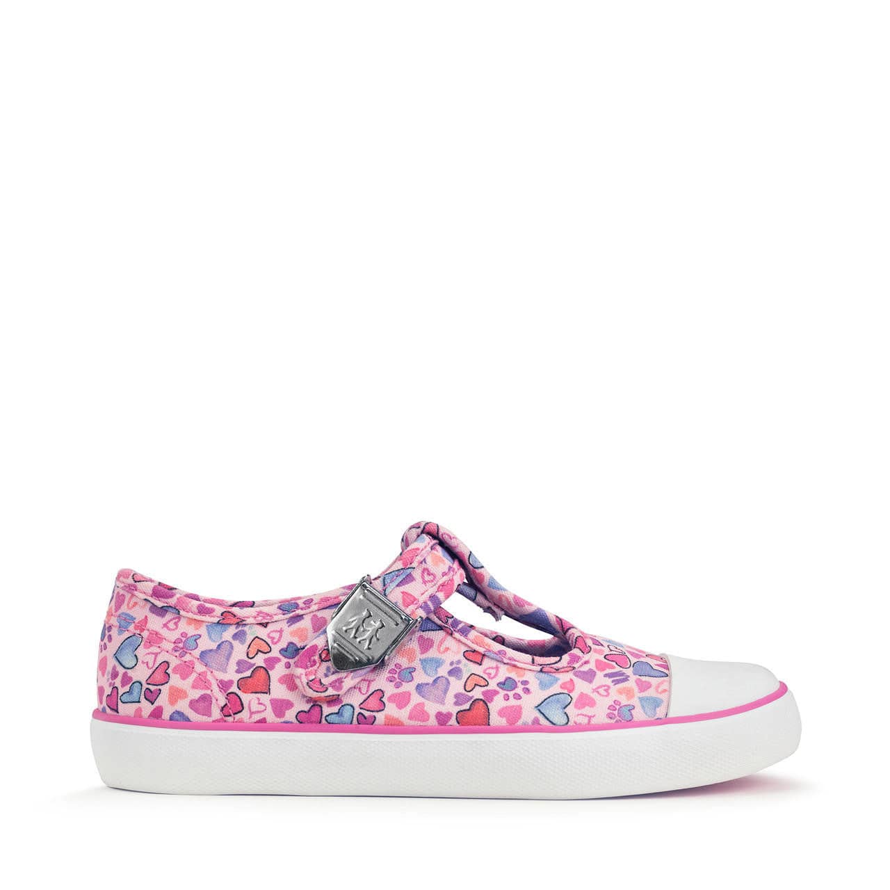 StartRite Sweets 6157_6 Girls Pink Heart Textile Vegan Buckle Shoes-elevate your sole