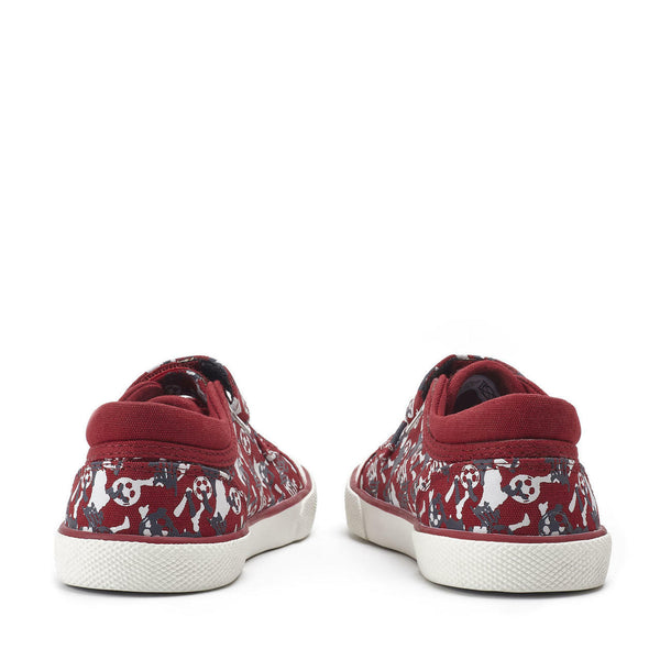 Start_Rite Kickabout 6200_1 Boys Red Football Touch Fastening Canvas Shoes-elevate your sole