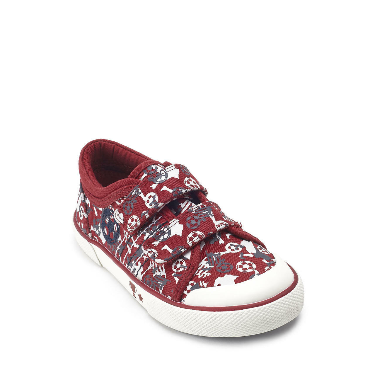 Start_Rite Kickabout 6200_1 Boys Red Football Touch Fastening Canvas Shoes-elevate your sole