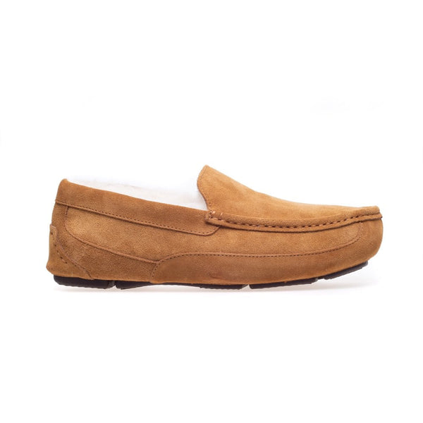 Steptronic Marlow Mens Tan Ginger Suede Slippers-elevate your sole
