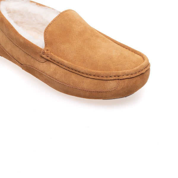 Steptronic Marlow Mens Tan Ginger Suede Slippers-elevate your sole