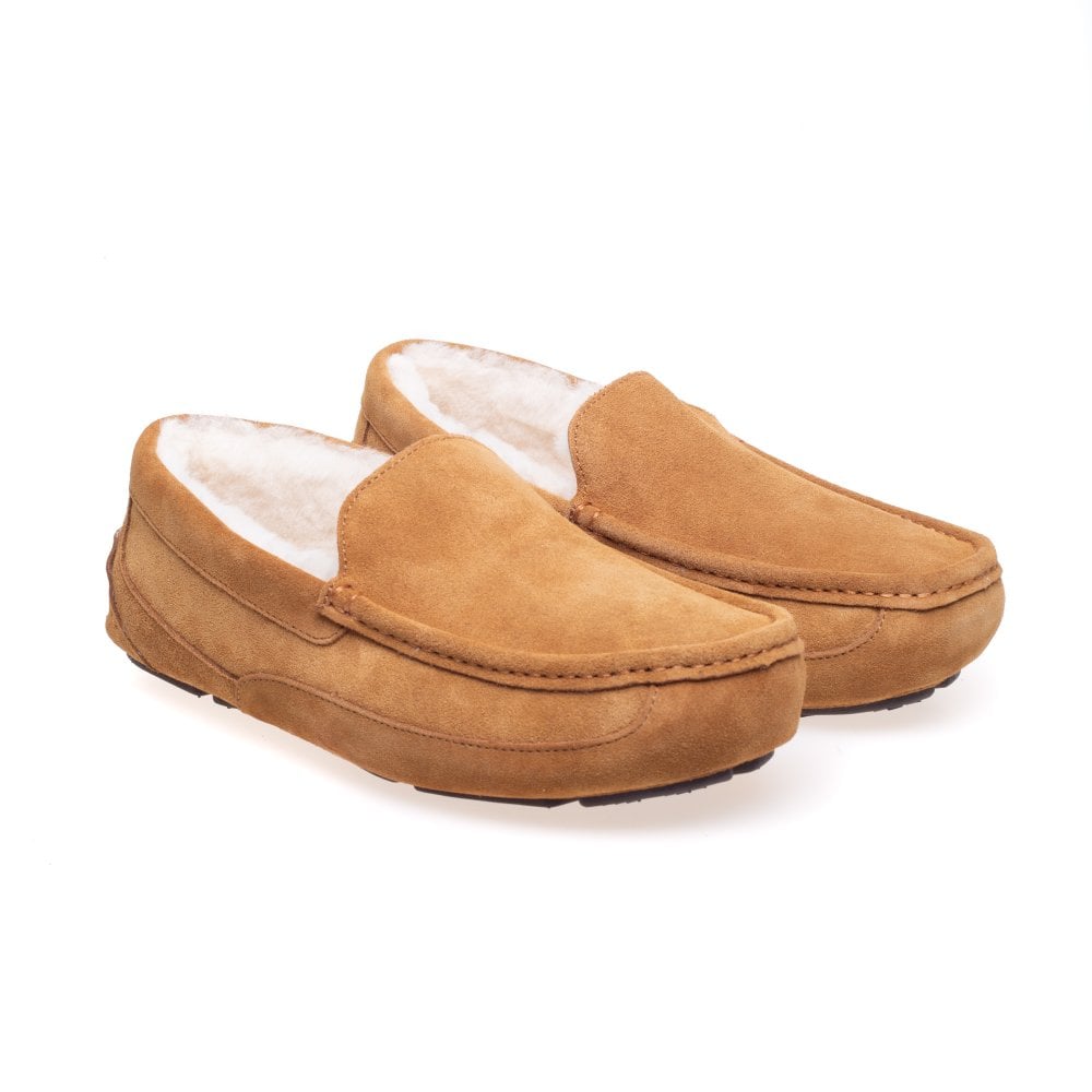Steptronic Marlow Mens Tan Ginger Suede Slippers-elevate your sole
