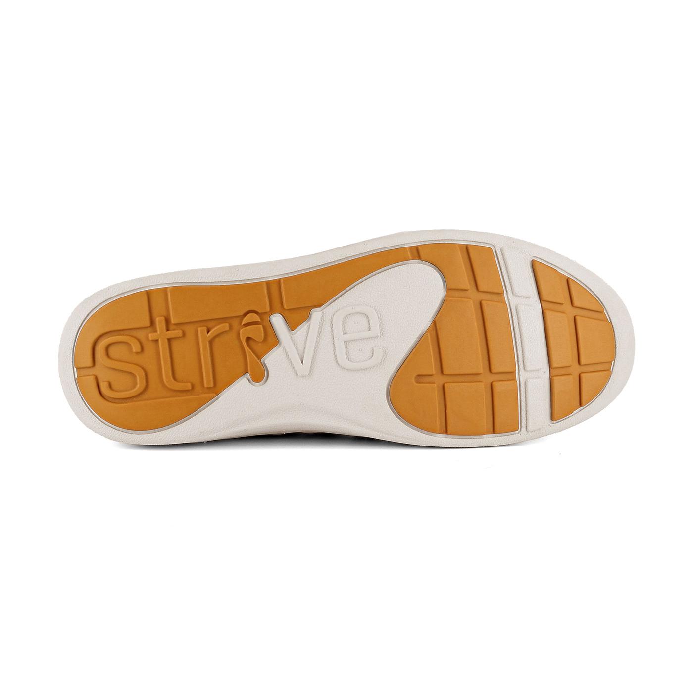 Strive Kensington Ladies Oak Leather Ankle Boots with zip, lace-up design, arch support, and rubber sole.