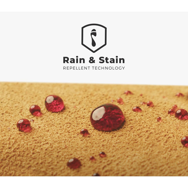 Strive Oslo Ladies Oak Leather Slip-On Slippers with arch support and rain-stain resistant technology.