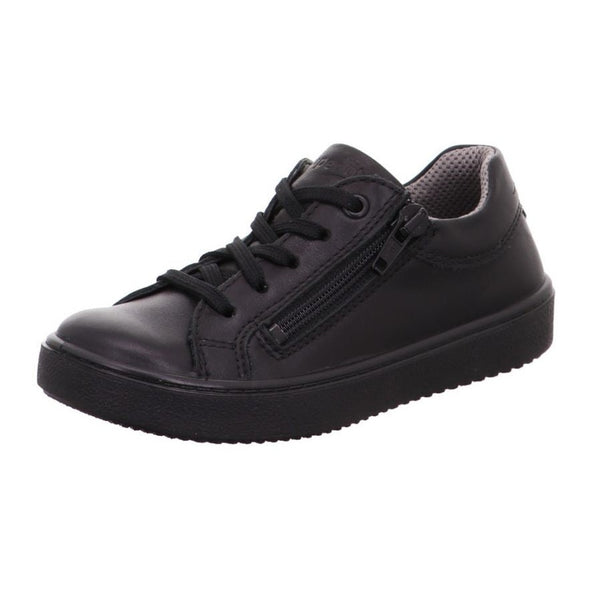 Superfit Heaven 1 006489 0000 Girls Black Leather Waterproof School Zip Lace School Shoes elevate your sole