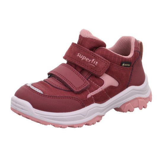 Superfit Jupiter 1-000063-5500 Girls Pink Textile Waterproof Touch Fastening Trainers-elevate your sole