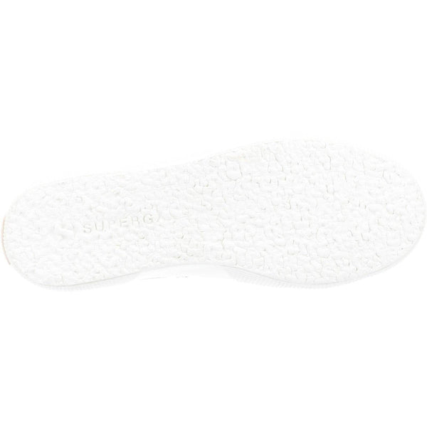 Superga 2750 Print Ladies White And Pink Cotton Lace Up Trainers-elevate your sole