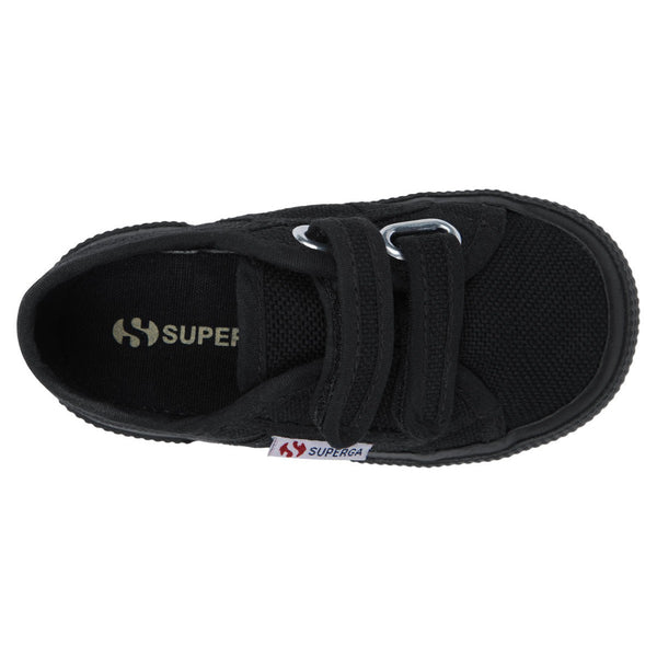 Superga 2750 Strap Classic Children’s Black Canvas Trainer-elevate your sole