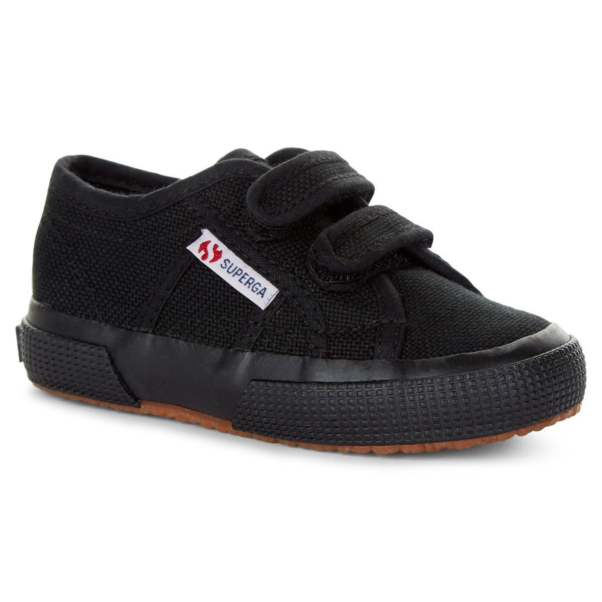 Superga 2750 Strap Classic Children’s Black Canvas Trainer-elevate your sole