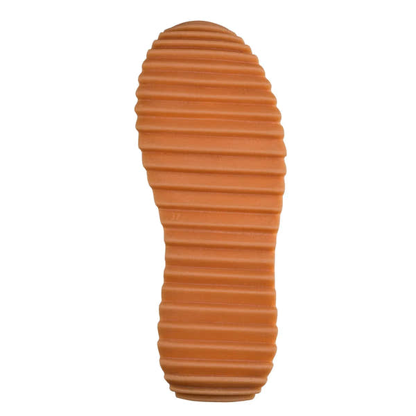 Ivory textile lace-up shoe with ribbed sole, styled in a casual sneaker design.