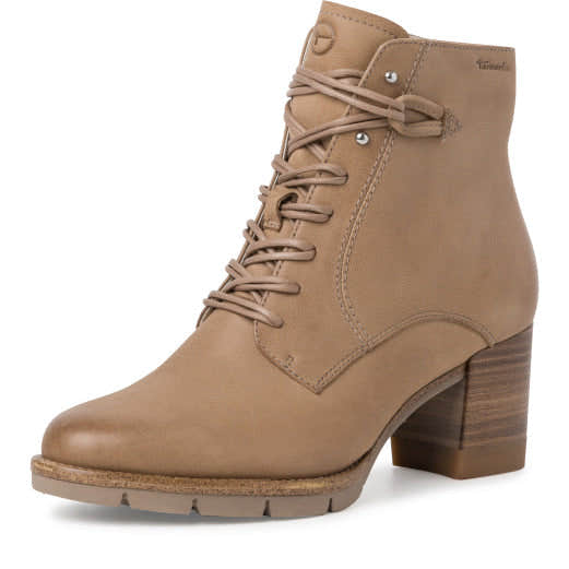 Tamaris 25108-29 474 Ladies Desert Nubuck Zip & Lace Ankle Boots-elevate your sole