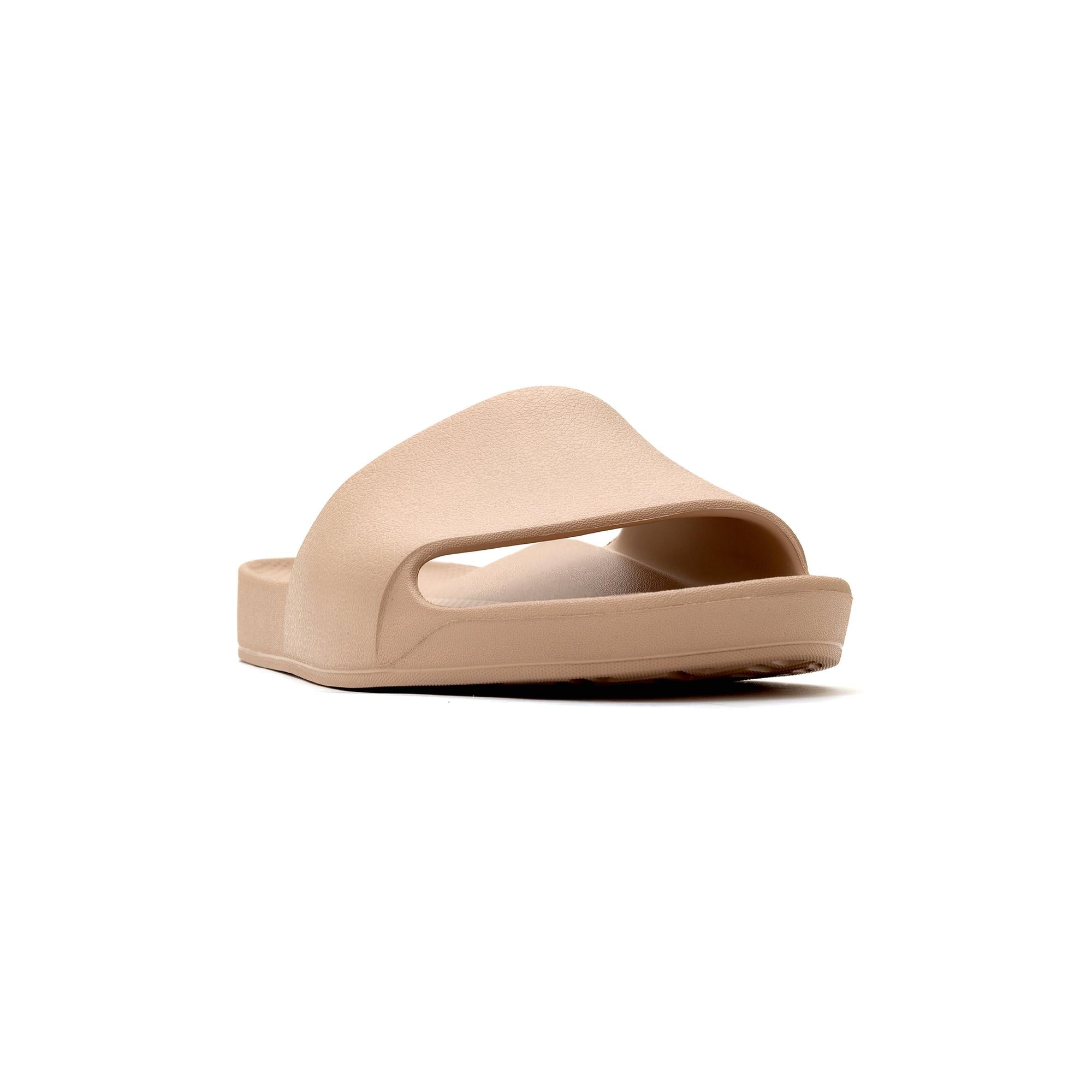 Archies Arch Support Slides Classic Unisex Tan Waterproof Arch Support Slider Sandals