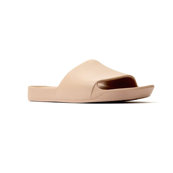 Archies Arch Support Slides Classic Unisex Tan Waterproof Arch Support Slider Sandals