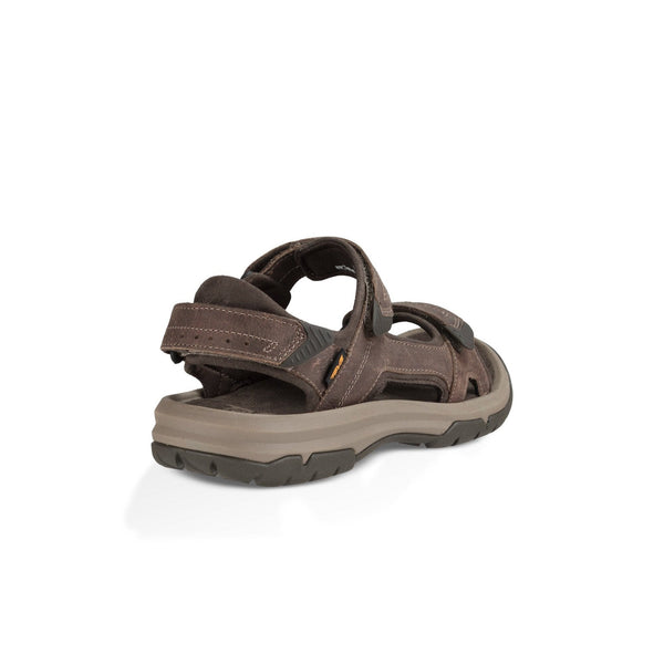 Teva Langdon Mens Walnut Leather Touch Fastening Sandals-elevate your sole