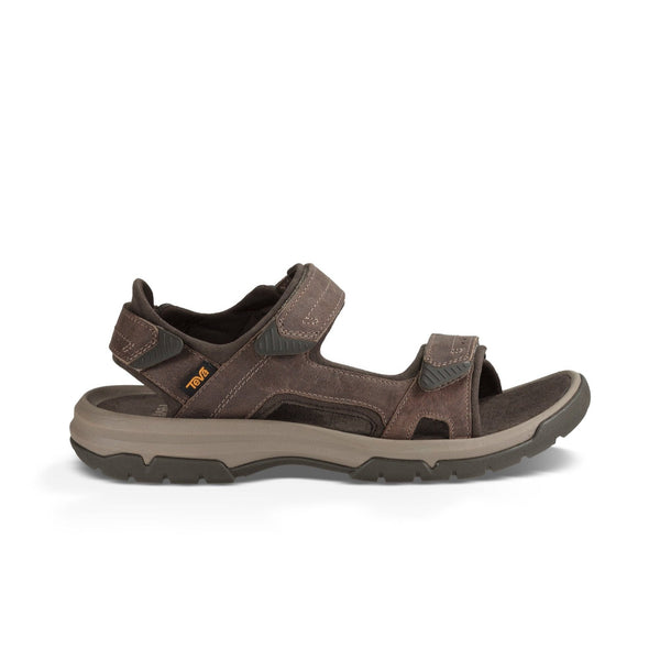 Teva Langdon Mens Walnut Leather Touch Fastening Sandals-elevate your sole