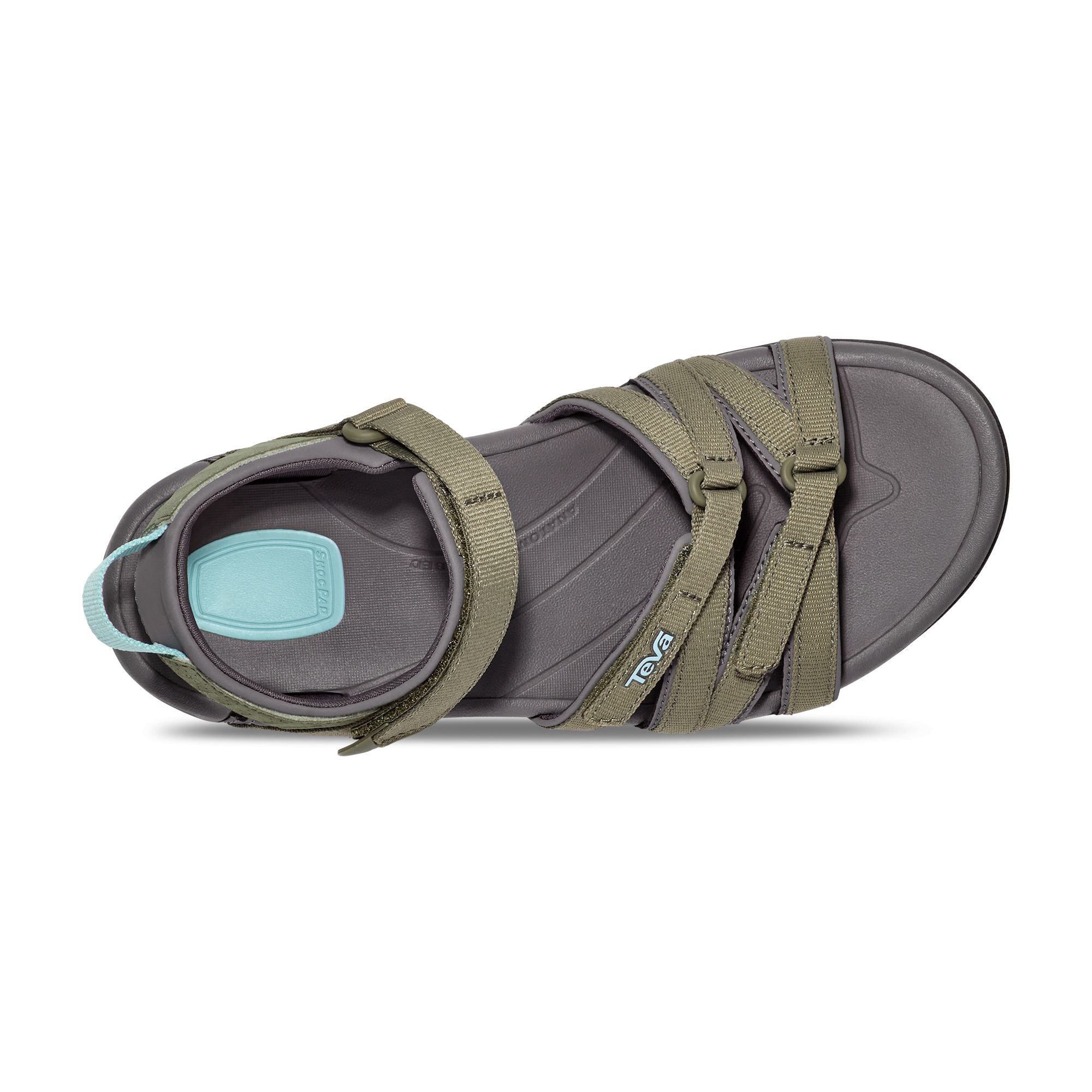 Teva Tirra Ladies Burnt Olive Vegan Touch Fastening Sandals-elevate your sole