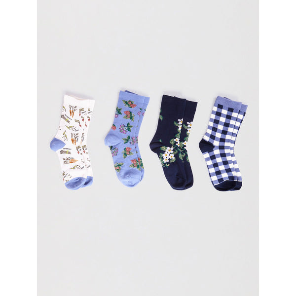 Thought SBW 6702 Granger Ladies Organic Cotton Gardening Sock Gift Box 4 Pack-elevate your sole