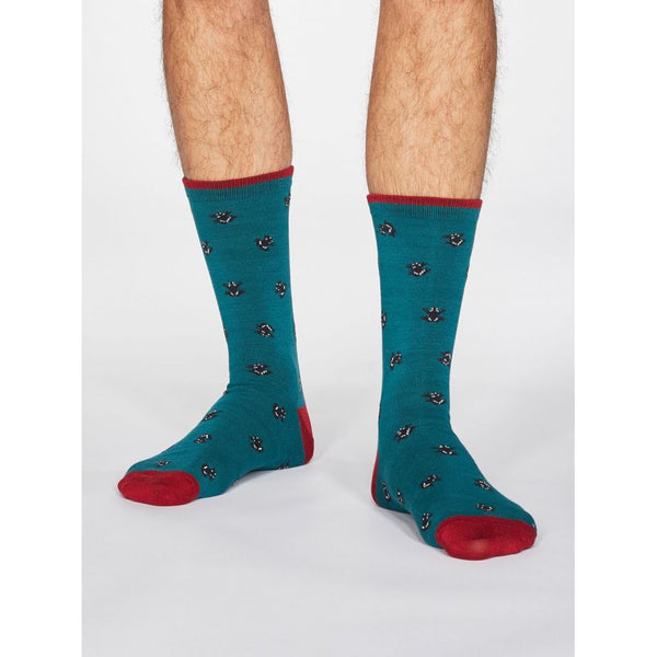 Thought SPM 607 Wesley Frog Mens Bamboo Socks-elevate your sole