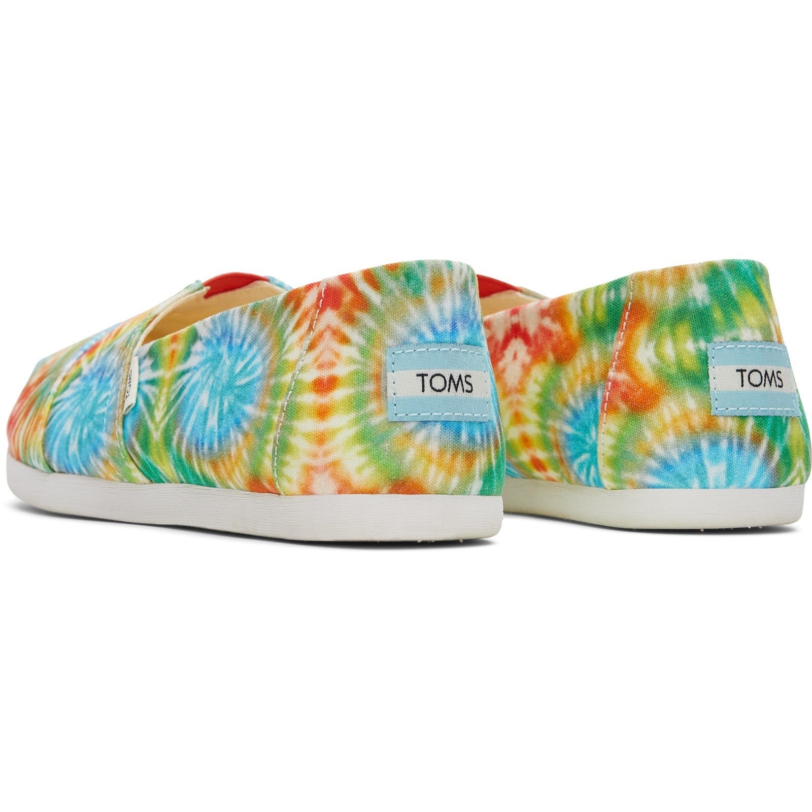 Toms Alpargata 10017812 Ladies Red Multi Textile Vegan Slip On Shoes-elevate your sole