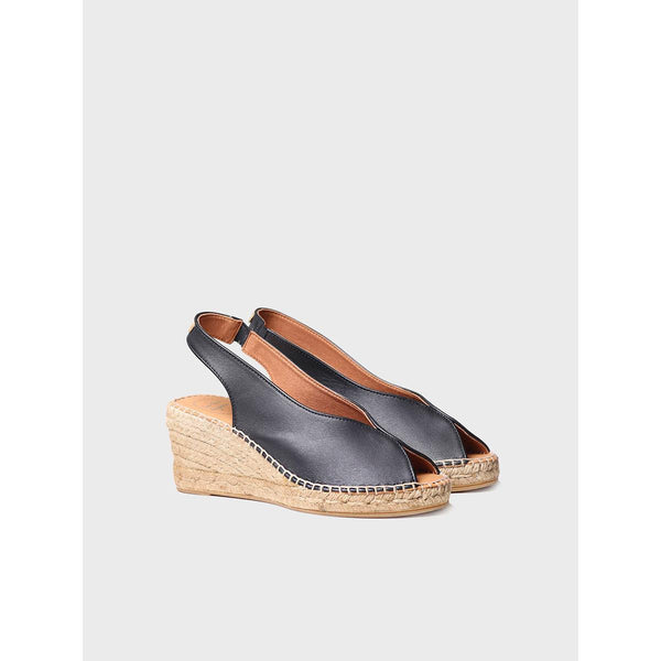 Toni Pons Laila-P Ladies Spanish Black Leather Sandals-elevate your sole