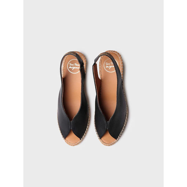 Toni Pons Laila-P Ladies Spanish Black Leather Sandals-elevate your sole