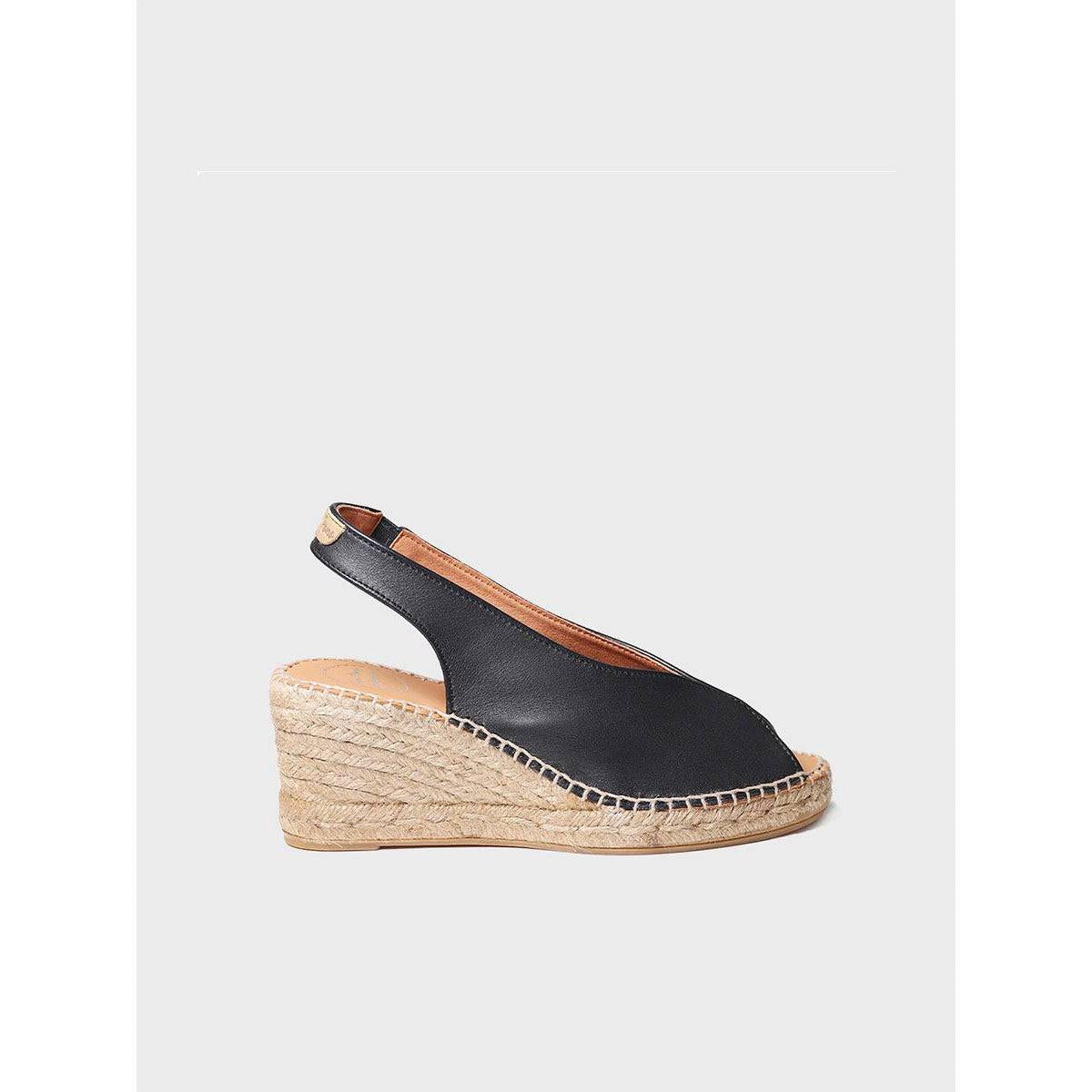 Toni Pons Laila-P Ladies Spanish Black Leather Sandals-elevate your sole